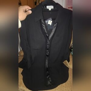 Express Black Button Down Shirt